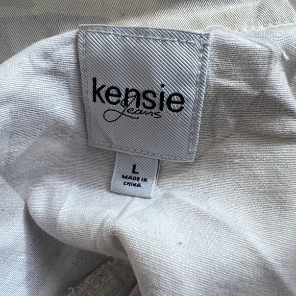 Kenzie Women's Camo Full Zip Utility Jacket  Front Pockets Gray Size Large - Picture 3 of 5